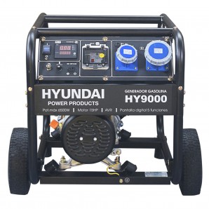 Generador Gasolina Hyundai con ruedas para un fácil transporte