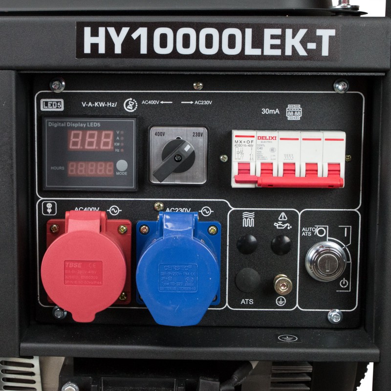 Generador gasolina trifásico y monofásico full power HY1000LEKT HYUNDAI
