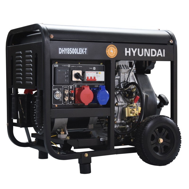 DHY8500LEK-T Generador Eléctrico Diésel Abierto FullPower HYUNDAI