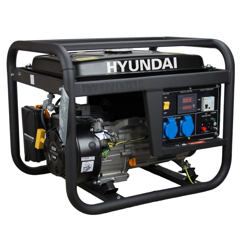Generador Gasolina monofásico manual HY4100L