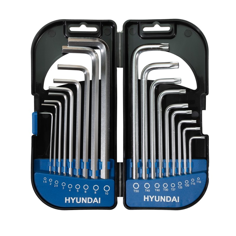 HY59522 Conjunto llaves 9 Torx + 9 Allen