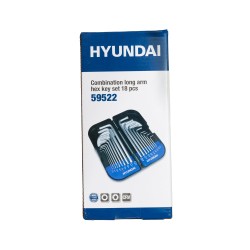 HY59522 Conjunto llaves 9 Torx + 9 Allen