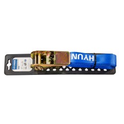 HY59258 Correa de amarre, con trinquete y gancho tipo J 28 mm x 5 m